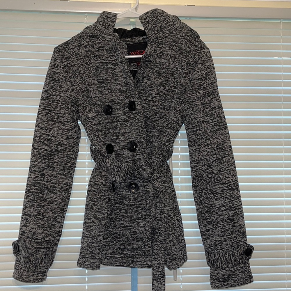 Yoki Gray Pea Coat